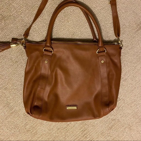 Steve Madden Cognac Tassel Hobo/Satchel Bag - Picture 2 of 11